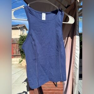 NWT Lululemon Navy Blue Nulux racer back Athletic cropped Tank Top size 4
